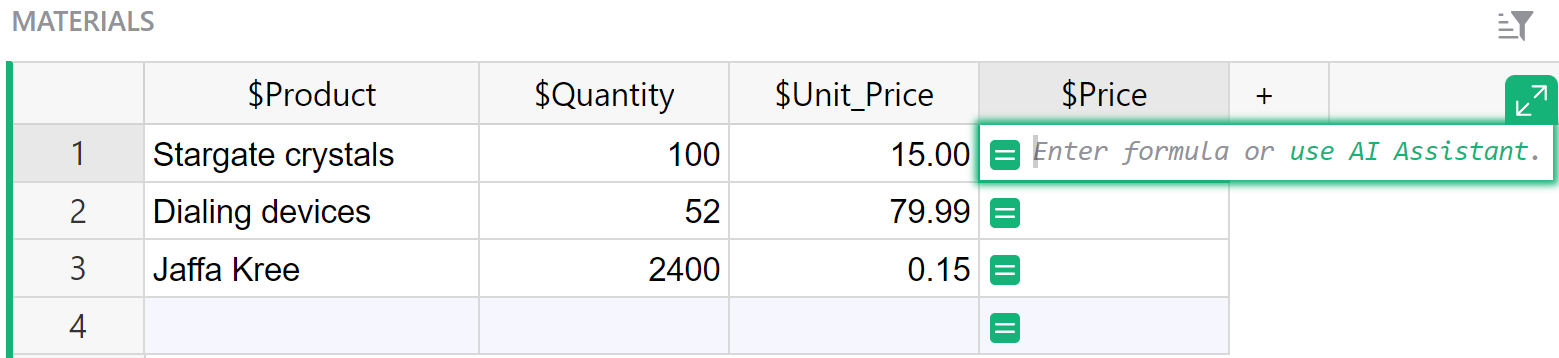 formulas-price-equal